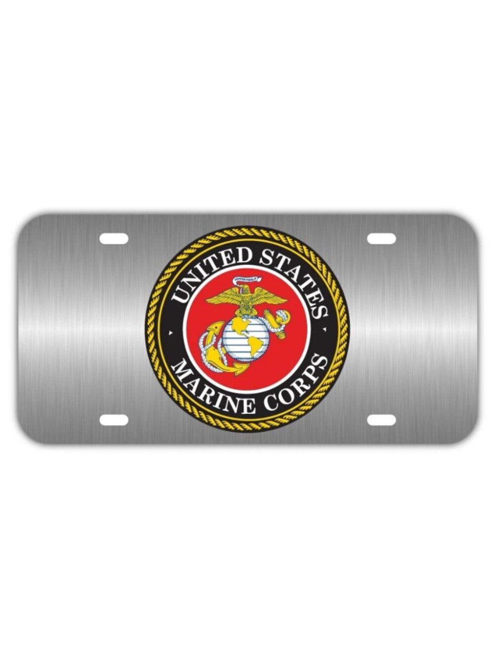 USMC Marine Corps LICENSE PLATE FRONT AUTO USA MADE CAR TRUCK